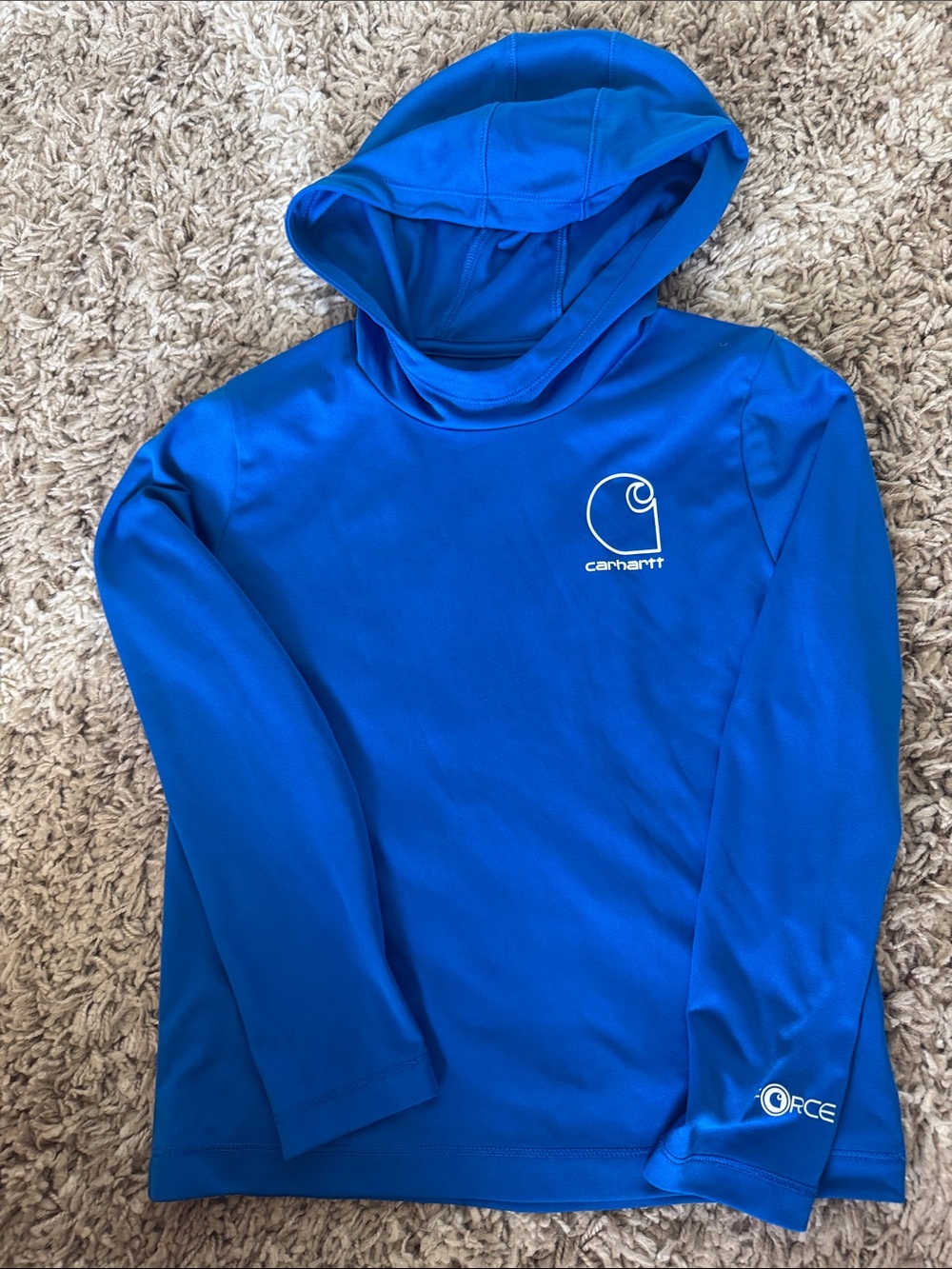 Carhartt Kids Royal Blue Hooded Performance Tee